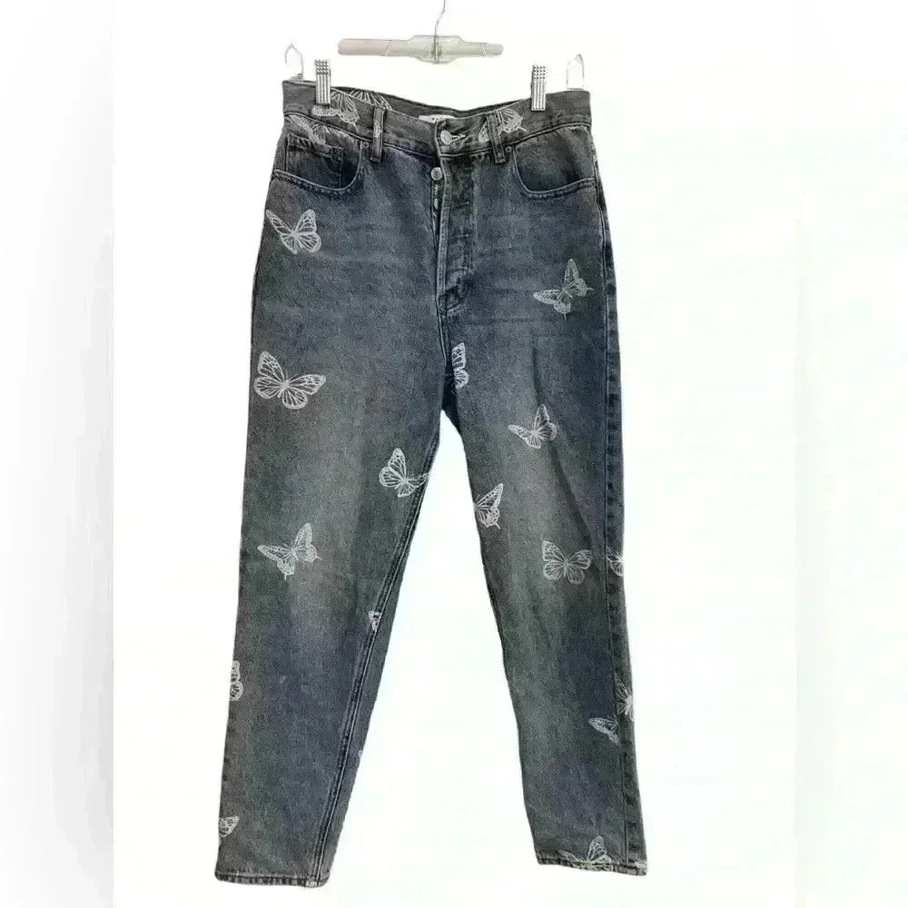 PacSun Eco Butterfly Ultra High Rise Slim Fit Jeans Size 28 - Picture 5 of 6